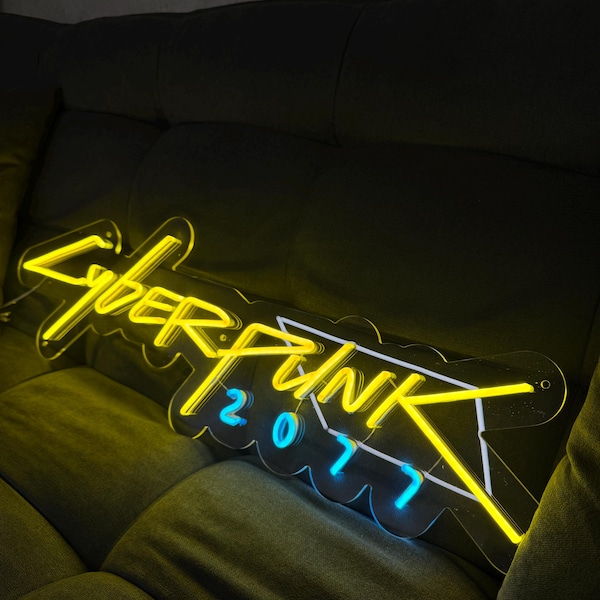 Светодиодная неоновая вывеска Cyberpunk 2077