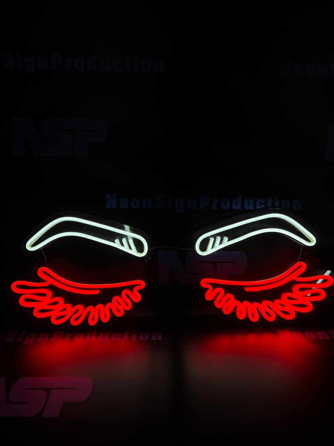 Led Neon Lashes Sign Eyelashes LED Neon Sign - Etsy
