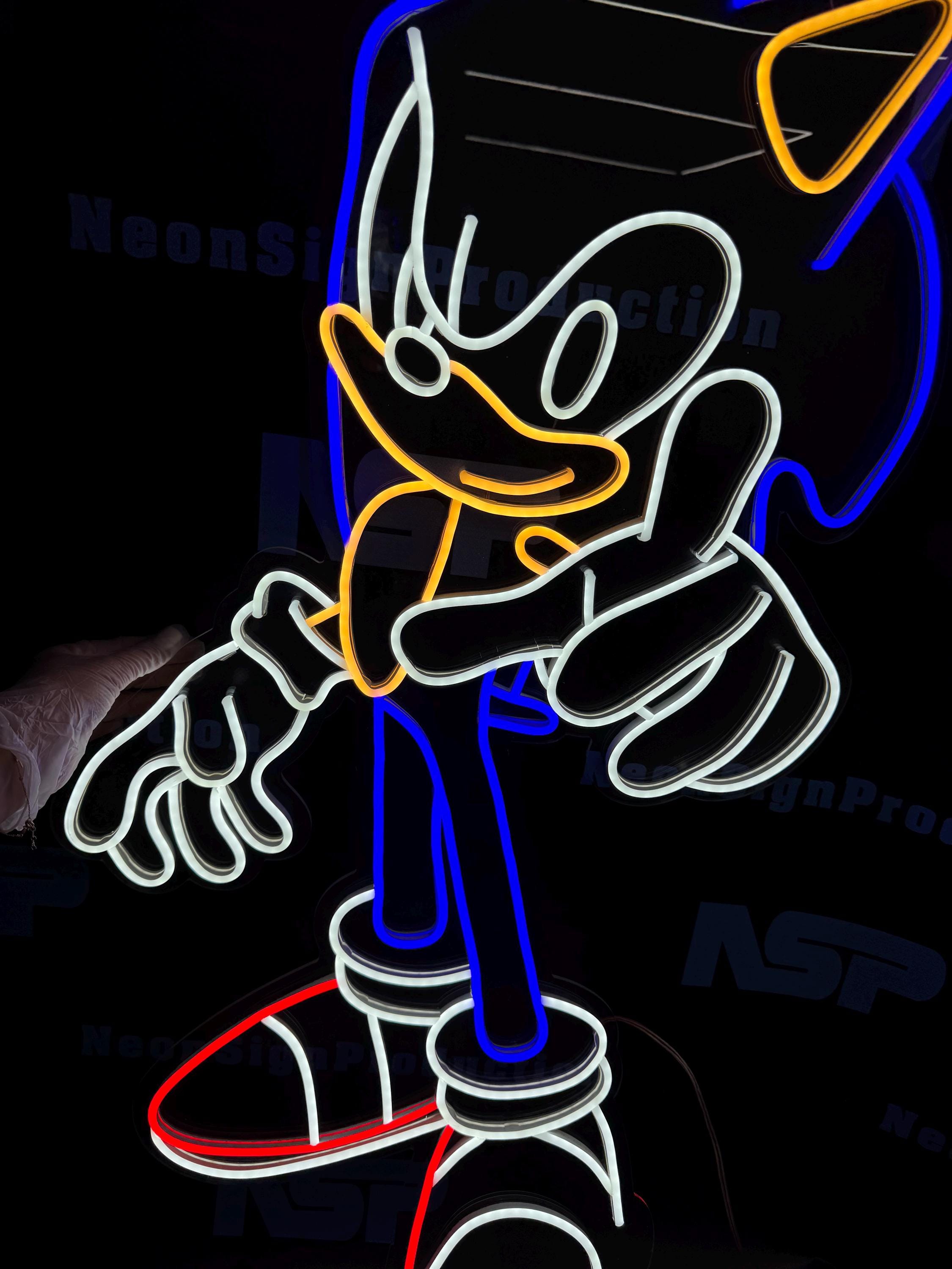 Sonic the Hedgehog Neon Sign - Etsy
