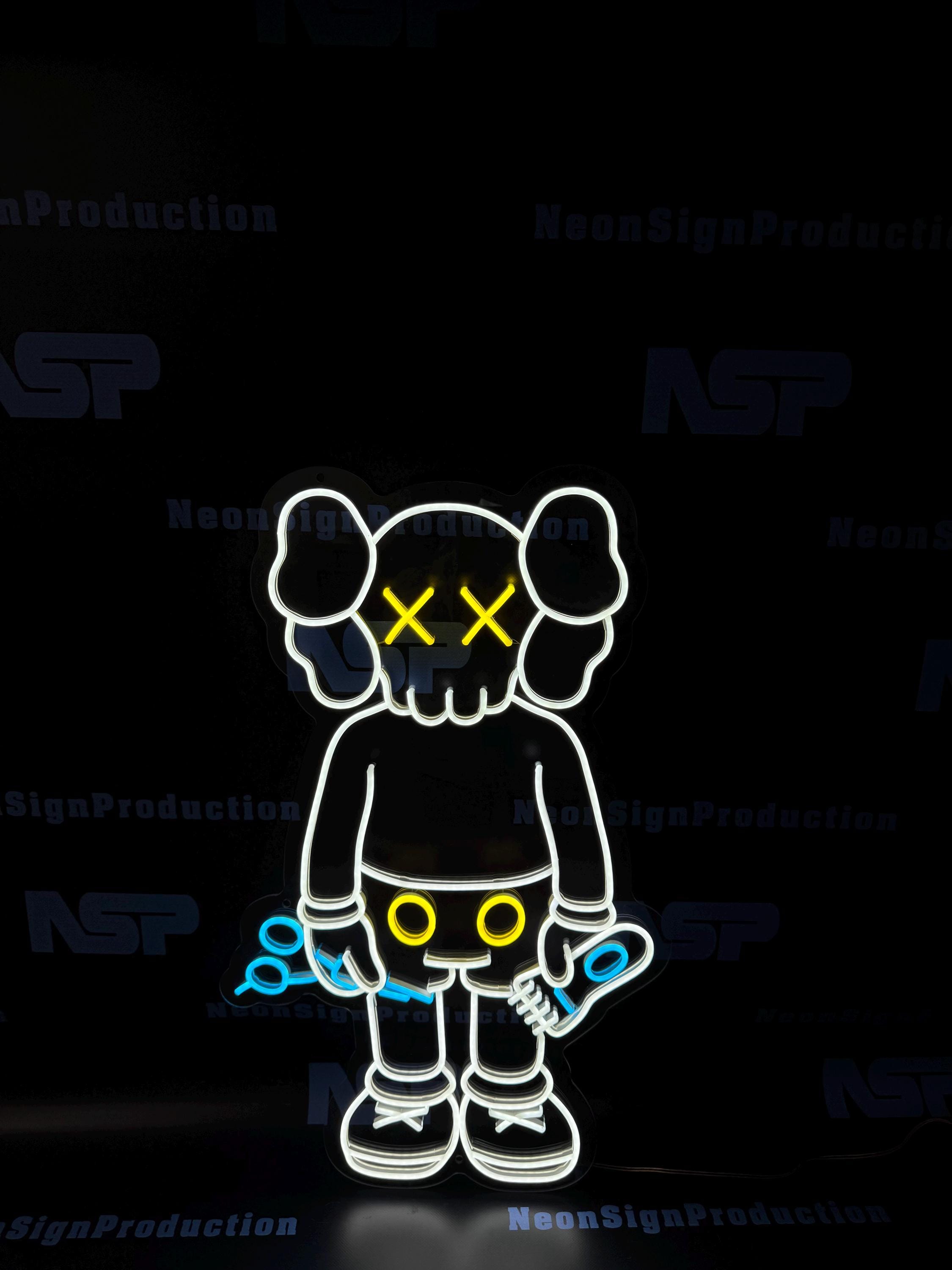 Kaws Neon Sign - Etsy