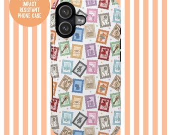 Eras Stamp Phone Case Music Era Collage iPhone Case MagSafe Compatible Protective Phone Cover gift for Swift fan Stamp collage phone case