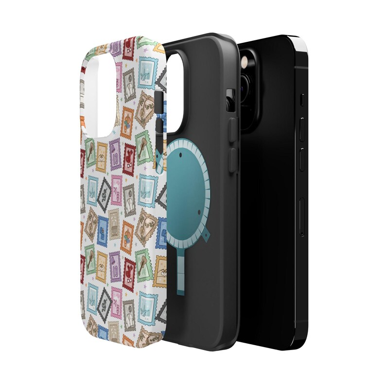 Eras Stamp Phone Case Music Era Collage iPhone-hoesje MagSafe-compatibele beschermende telefoonhoes cadeau voor Swift-fan Stempel collage telefoonhoesje afbeelding 9