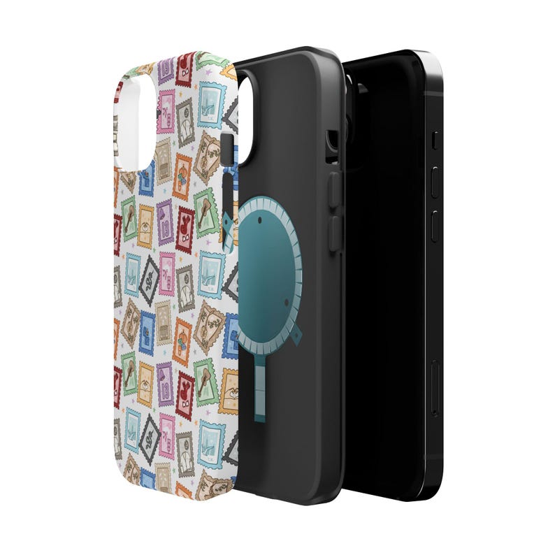 Eras Stamp Phone Case Music Era Collage iPhone-hoesje MagSafe-compatibele beschermende telefoonhoes cadeau voor Swift-fan Stempel collage telefoonhoesje afbeelding 5