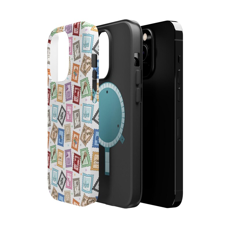 Eras Stamp Phone Case Music Era Collage iPhone-hoesje MagSafe-compatibele beschermende telefoonhoes cadeau voor Swift-fan Stempel collage telefoonhoesje afbeelding 12