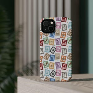 Eras Stamp Phone Case Music Era Collage iPhone-hoesje MagSafe-compatibele beschermende telefoonhoes cadeau voor Swift-fan Stempel collage telefoonhoesje afbeelding 3