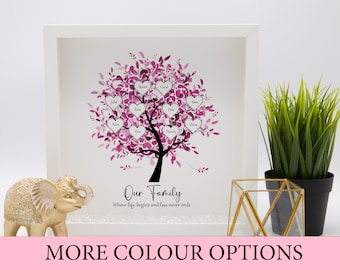 Personalised Family tree frame - Mothers day gift, Family tree print, Gift for mum, gift for her, grandparents gift, birthday gift for mum