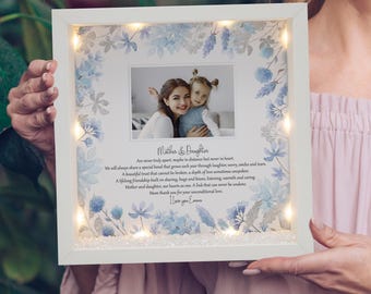 Mothers day gift, Personalised Mother and daughter framed print, Gifts for mum, gifts for her, Mum birthday gift, mum photo frame, gift Nan