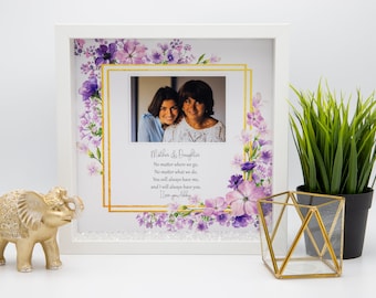 Personalised Mother and daughter framed print - Mothers day gift, Gifts for mum, gifts for her, Mum birthday gift, mum photo frame, gift Nan