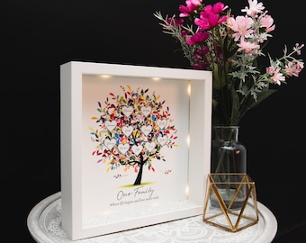 Personalised Family tree frame - Mothers day, Family tree print, Gift for mum, gift for her, grandparents gift, Christmas frame, New home