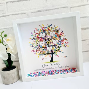 Personalised Family tree frame - mothers day, Family tree print, Gift for mum, gift for her, grandparents gift, Christmas frame, New home