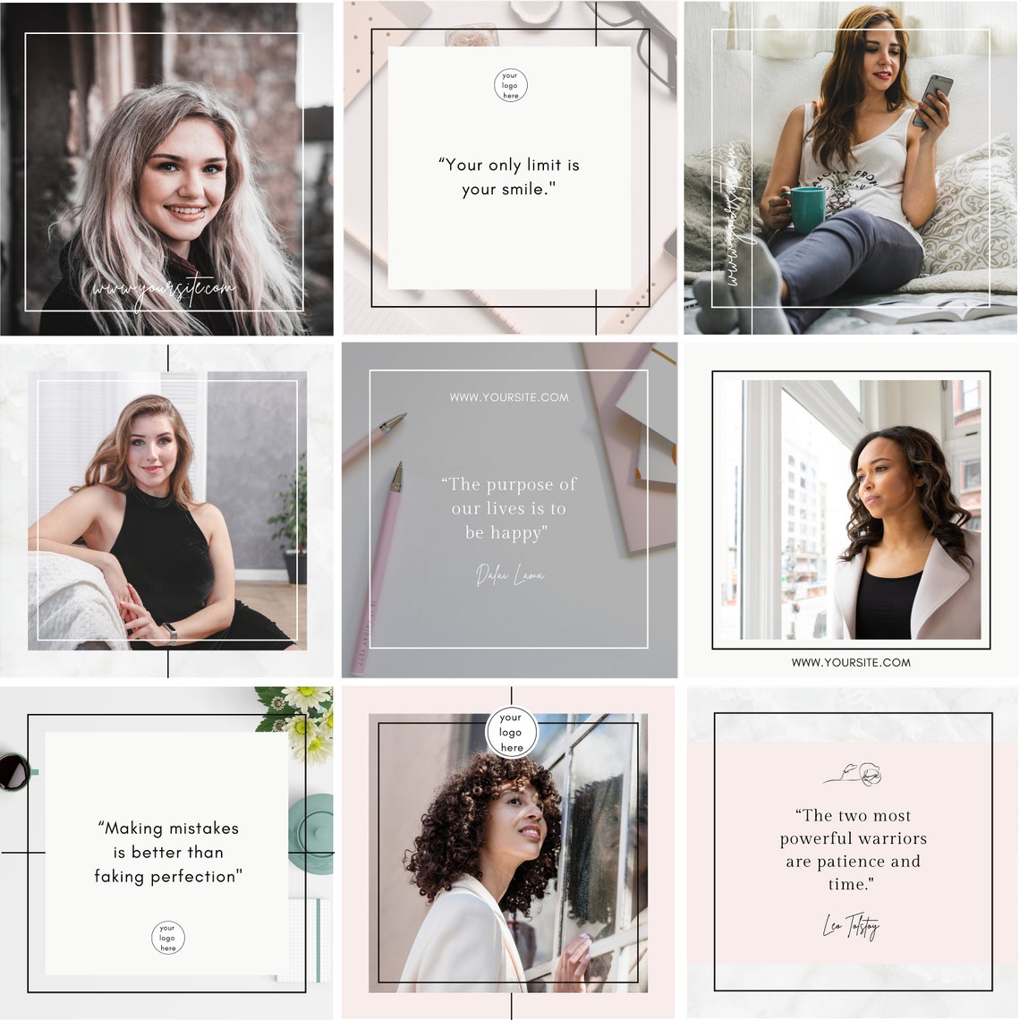 Plantillas de Canva para publicaciones de Instagram: Branding ...