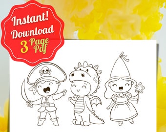 Download Fairy Coloring Sheet Etsy