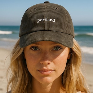 Corduroy Hat, Custom Hat, Embroidered Hat, Personalized Hat, Custom Baseball Cap, Text Hat, Custom Gift, Hats For Men, Hats For Women