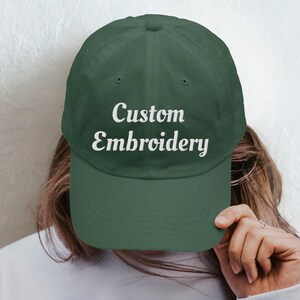Custom Hat, Embroidered Hat, Personalized Hat, Custom Baseball Cap, Text Hat, Custom Gift, Gifts For Him, Hats For Men, Hats For Women