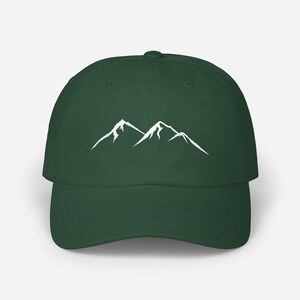 Mountain Hat, Custom Hat, Dad Hat, Embroidered Hat, Hiking Hat, Outdoors Hat, Adventure Hat, Baseball Cap, Gift For Him, Unisex Hat