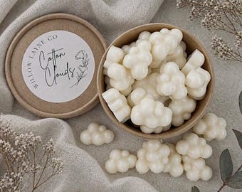 Cialde di cera profumata Cloud Wax / Cialde di cera di soia / Lino fresco / Cotone pulito