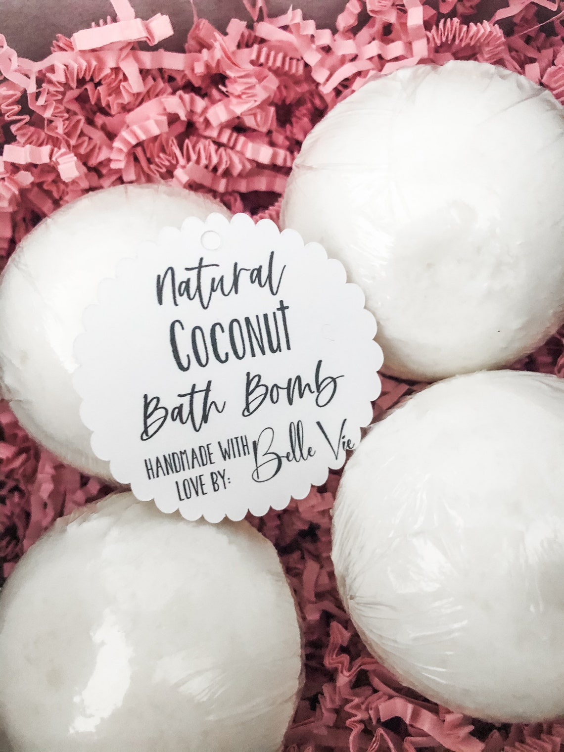 Coconut All Natural Bath Bombs Organic Bath Bombs Gift for Etsy