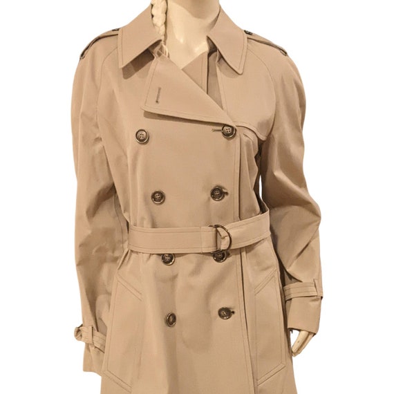 1980s London Fog Women's Trench Coat - Size 16 R,… - image 1