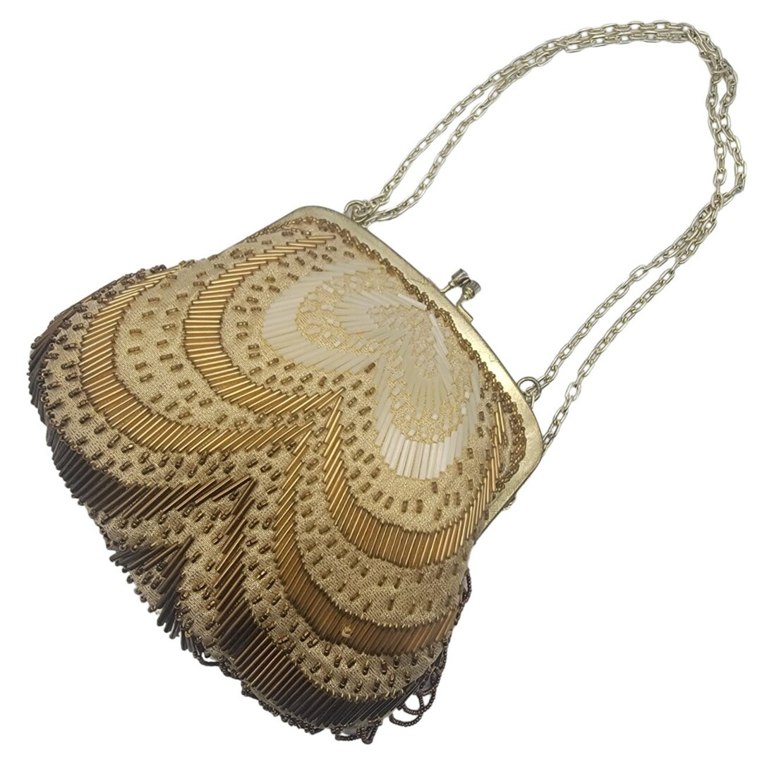 Vintage 1950s Fine Arts Bag Beaded Purse Etsy