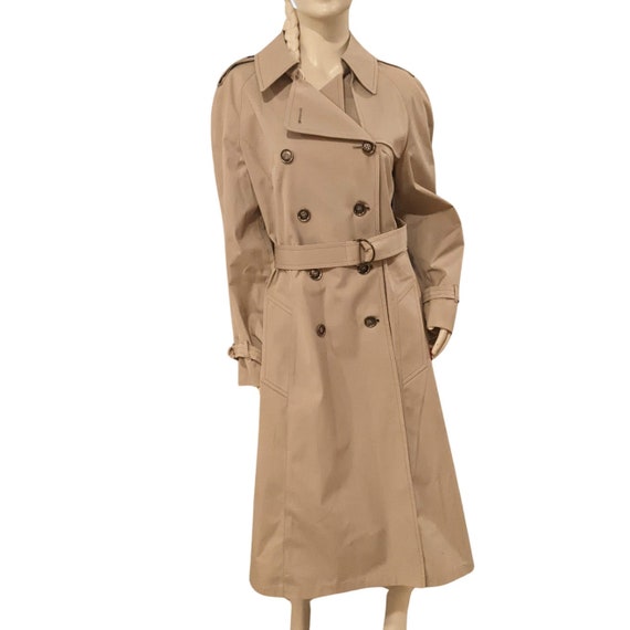 1980s London Fog Women's Trench Coat - Size 16 R,… - image 5