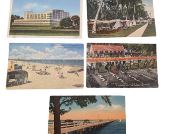 Set di 5 cartoline vintage anni '50 - Mai usate, ottime condizioni