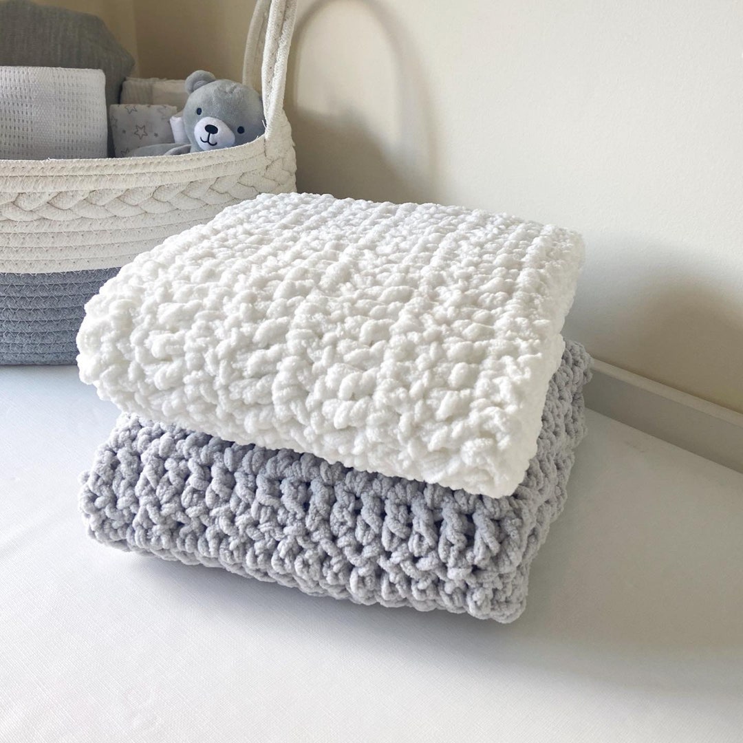 Super Soft Crochet Baby Blankets Etsy