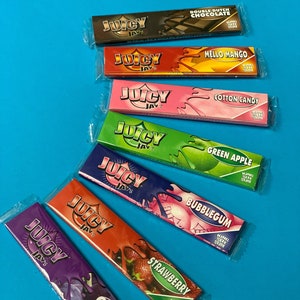 Set regalo di 7 cartine Juicy Jay assortite, senza duplicati, aromatizzate