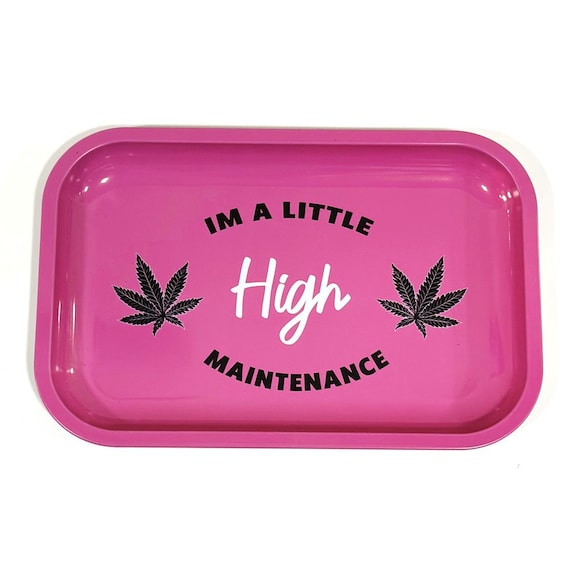 High Maintenance Medium Rolling Tray Storage Rolling Accessories Magnetic  Cover Optional Gift 