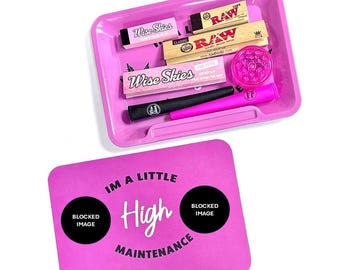 Rosa Rolling Tray Set: RAW Papers, Papiertütenhalter