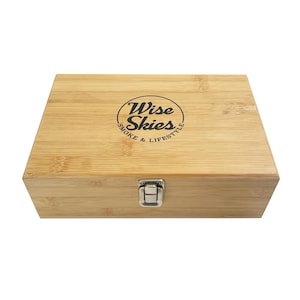 Handmade Bamboo Rolling Box: Natural Wooden Stash Box