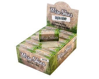 Rollo de papel de liar Wise Skies Green - Caja de 24