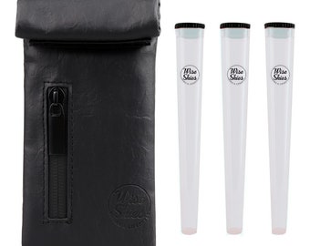Sac noir anti-odeurs et 3 tubes transparents porte-papier cadeaux