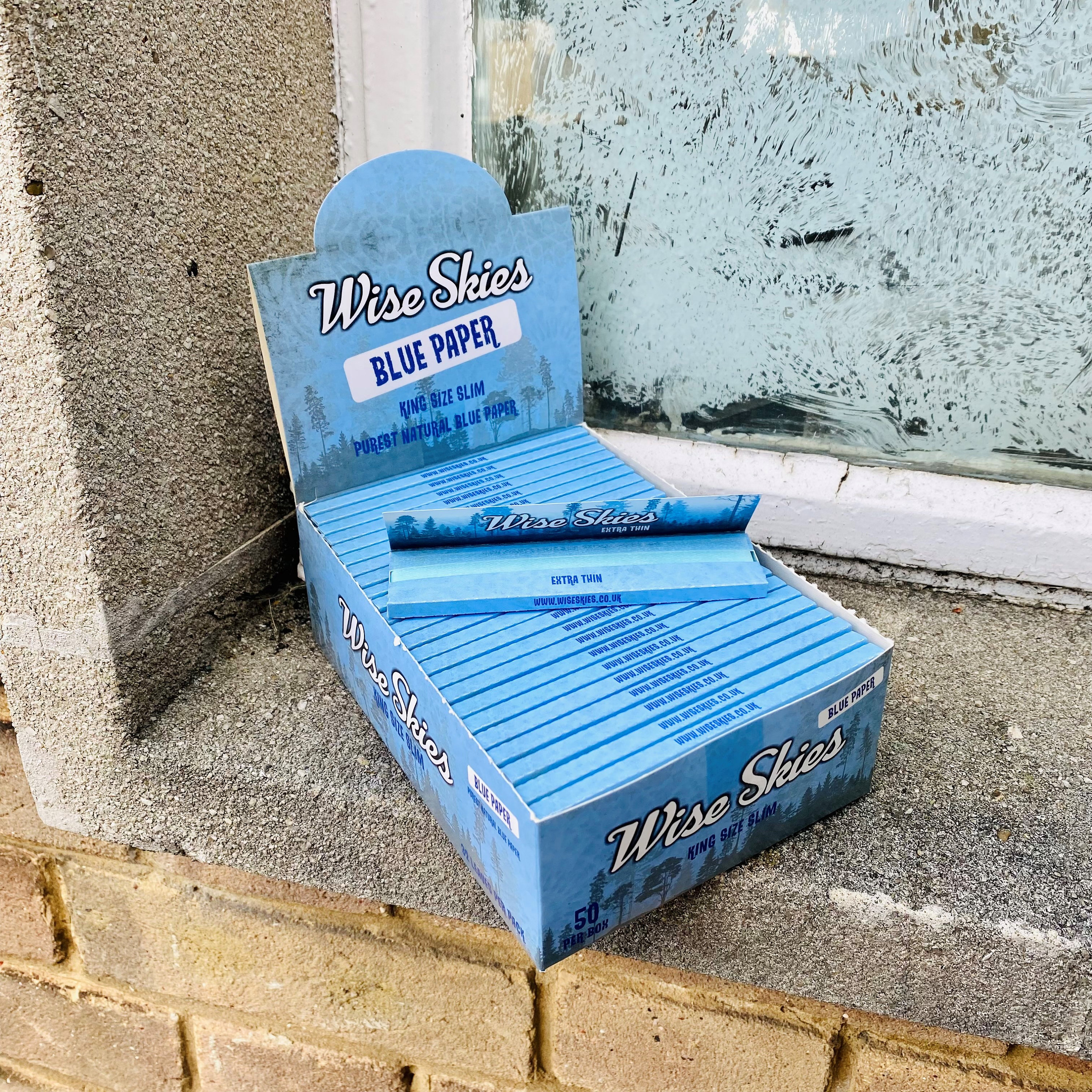 Wise Skies Blue King Size Slim Rolling Papers