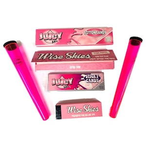 Rosa Rollpapier Set Rosa Rollspitzen Doob Tubes Crusher Raucher Set