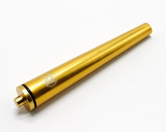Porta-rolos de metal dourado tubo chaveiro resistente à água