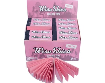 Wise Skies roze geperforeerde rolfiltertips