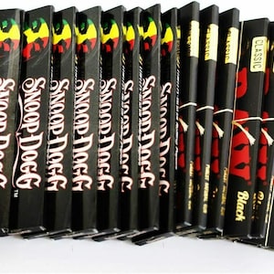 6 cartine nere grezze e 8 cartine Snoop Dogg