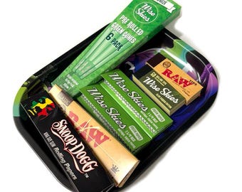 Rolling Tray Gift Set Rolling Accessories RAW Papers Cone