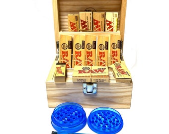 Mini caja de madera en rollo: papeles, puntas y más, hecho a mano