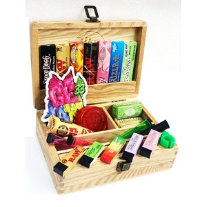 Gelato Large Rolling Box Set Crusher rolling paper rolling tips smell proof doob tube joint holder funky design