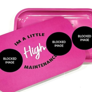 High Maintenance Medium Rolling Tray Storage Rolling Accessories Magnetic Cover Optional Gift