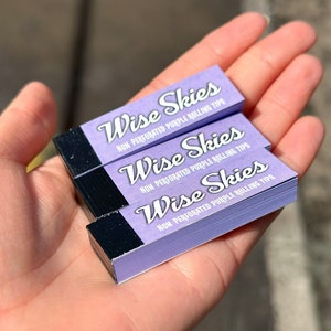 Wise Skies Purple Rolling Tips Rookfiltertips, set van 3