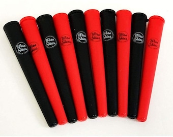 Tubos para porros rojos y negros: soportes reutilizables (paquete de 10)