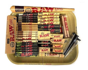 ENORME set di vassoi per rollare Jumbo RAW, confezione personalizzata fatta a mano