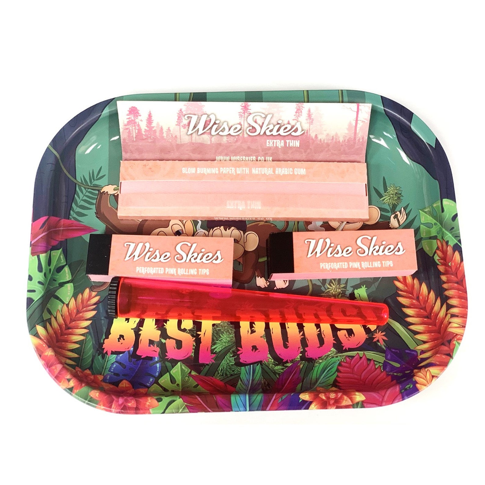 Best Buds Pink Rolling Tray Set Pink Rolling Papers & Pink Etsy