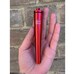 Red Metal Joint Holder Doob Tube Key Ring Water Resistant Smoking Rolling Accessory 