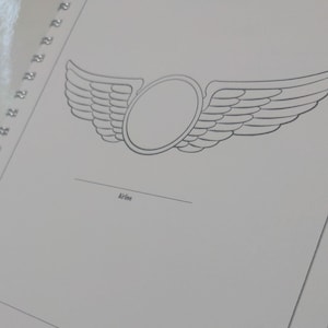 Planejador de comissário de bordo, livro de planejamento de grade horizontal em branco anual e semanal para tripulação de cabine com planos de refeições e seção de orçamento