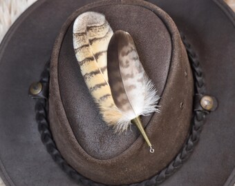 Fedora-Hut Mit Federband Für Damen & Herren – Verstellbar, Aus Wolle, Cowboy-Style Für Mottopartys
