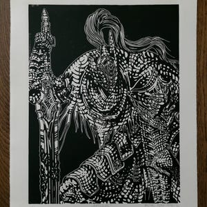 ARTORIAS - Dark Souls - Linoldruck