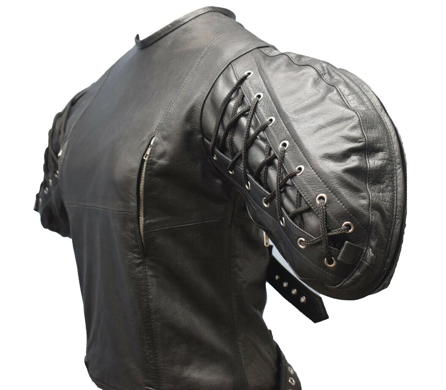 Real Leather Straitjacket With Arm Wing Binder Straight Jacket Etsy